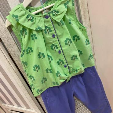 blusa green tree pantalon lavanda