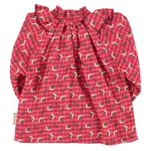 blusa pink flowers detras piupiuchick la petite boutique santiago