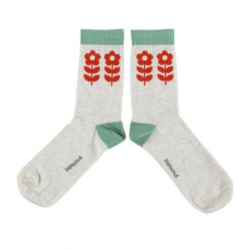 calcetin gris flor piupiuchick la petite boutique santiago