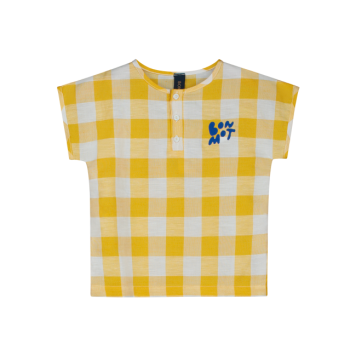 camisa cuadros amarilla bonmot la petite boutique santiago