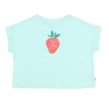 camiseta fresa aqua buho la petite boutique santiago