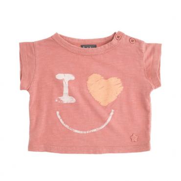 camiseta i love smile rosa bb tocoto vintage la petite boutique santiago