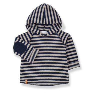 sudadera leandre navy taupe one more in the family la petite boutique santiago