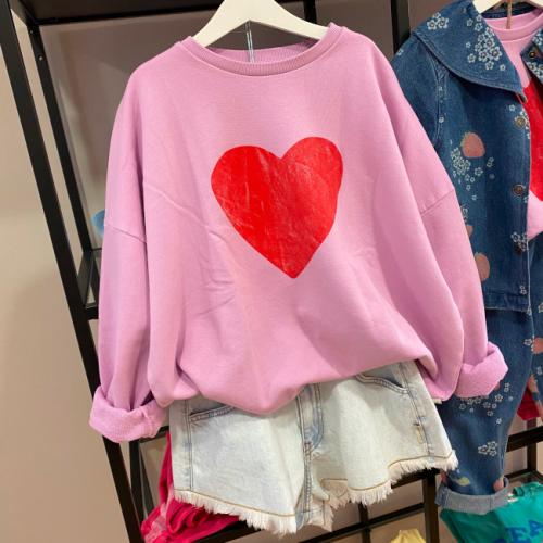 sudadera lilac corazon short flecos azul