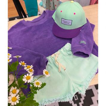sudadera malva short aqua gorra greenberry