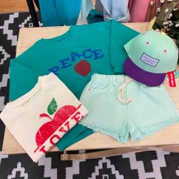 sudadera peace camiseta love short aqua gorra agua