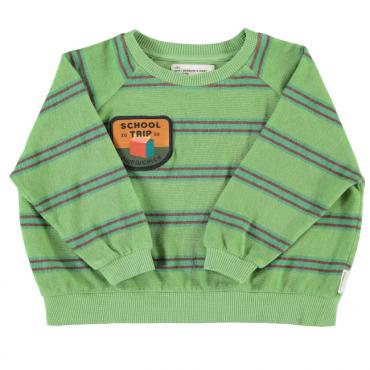 sudadera rayas verde piupiuchick la petite boutique santiago