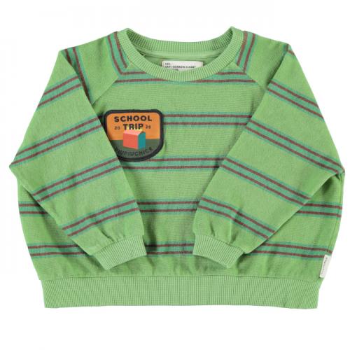 sudadera rayas verde piupiuchick la petite boutique santiago