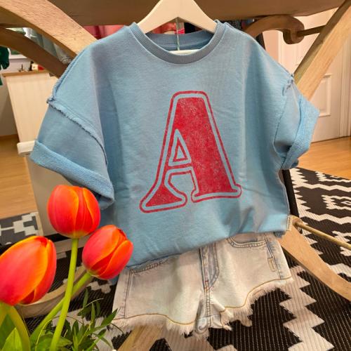 sudadera sm a short flecos azul