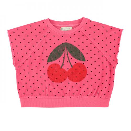 sudadera sm fushia cerezas piupiuchick la petite boutique santiago
