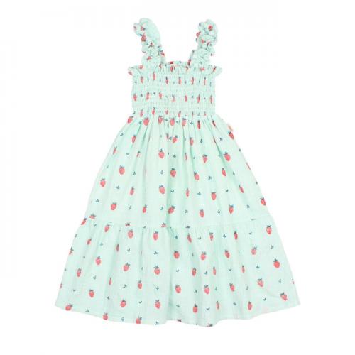 vestido fresas aqua buho la petite boutique santiago